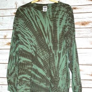 PINK Tie Dye Long Sleeve Tee